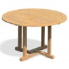 Sissinghurst Round Teak Outdoor Dining Table - 1.2m