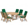 Oxburgh 6 Seater Extending Garden Dining Set