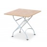 Café Square Folding Bistro Table White – 80cm