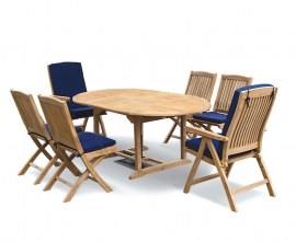 Oxburgh Teak Extending Table and Chairs Set