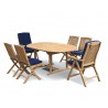 Oxburgh Teak Extending Table and Chairs Set