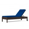 Rio Rattan Reclining Garden Sun Lounger with Wheels