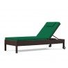 Rio Rattan Reclining Garden Sun Lounger with Wheels