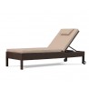 Rio Rattan Reclining Garden Sun Lounger with Wheels