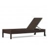 Rio Rattan Reclining Garden Sun Lounger with Wheels