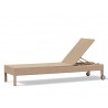 reclining woven sun lounger