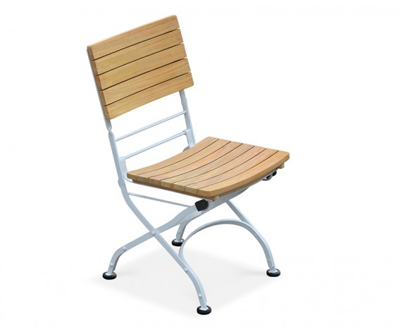 Café Folding Garden Bistro Chair - White