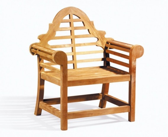 Lutyens-Style 1.95m Bench, Armchairs & Coffee Table Set