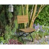 Café Folding Garden Bistro Chair - Black