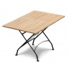 Café Rectangular Folding Bistro Table Black - 1.2m