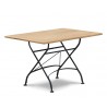 Folding Outdoor Bistro Table Black