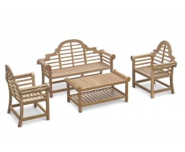 Lutyens-Style Teak Conversation Set