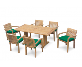 Rectory 6 Seater Teak garden Dining Set