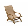 Verona Garden Lounge Chair, Teak and Rattan