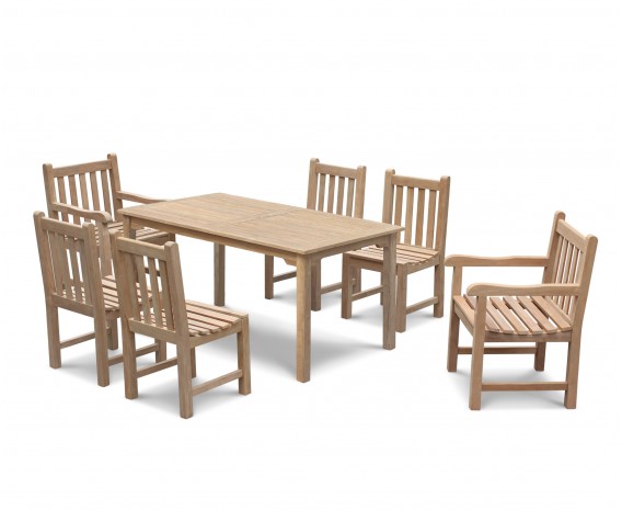 Hampton Teak Rectangular Dining Set