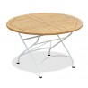 Café White Round Folding Bistro Table - 1.2m