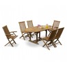 Oxburgh Curzon Single Leaf Extending Table & 6 Newhaven Chairs