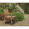 Rectory 6 Seater Outdoor Dining Set with Antibes Stacking Chairs