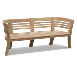 Bloomsbury Teak 4 Seater Deco Garden Bench