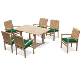 Winchester Outdoor Teak Dining Set with Cannes Armchairs