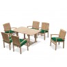 Winchester Outdoor Teak Dining Set with Cannes Armchairs