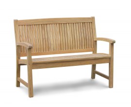 Farnsworth Teak 2 Seater Garden Bench - 1.2m