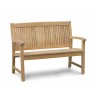 Farnsworth Teak 2 Seater Garden Bench - 1.2m