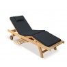 Reclining Sun Lounger with Wheels