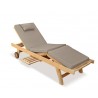 Teak Sun Lounger with Cushion