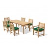 Hampton 6 Seater Rectangular 1.5m Dining Set with York Chairs
