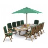 Teak 10 Seater Garden Dining Set