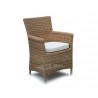 Verona Loom Weave Garden Armchairs with Rectory 2.25m Table
