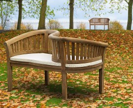 Teak Kissing Bench