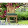 Teak Garden Dining Side Chair with Cushion