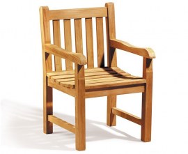 Teak Garden Dining Armchair