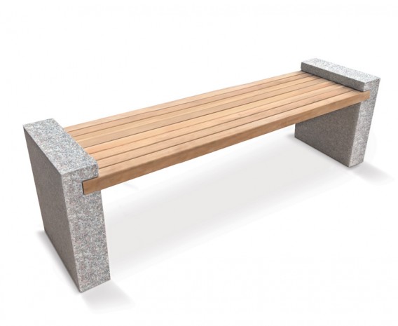 Contemporary Backless Bench