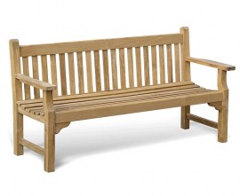 Turner Teak 4 Seater Garden Bench - 1.8m