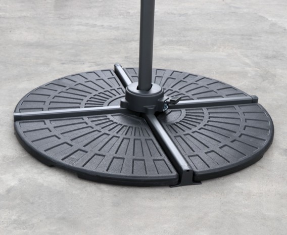 HDPE Concrete Parasol Base Weights - Set of 2 Slabs