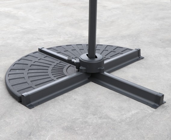 HDPE Concrete Parasol Base Weights - Set of 2 Slabs