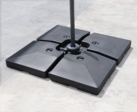 HDPE Fillable Cantilever Parasol Base Weights - 90-120kg