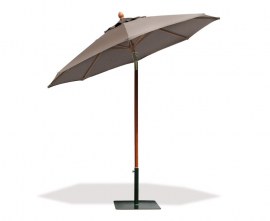 Octagonal Wooden Garden Parasol - 2.5m