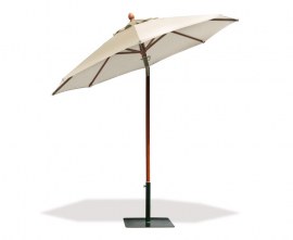 Octagonal Wooden Garden Parasol - 2.5m