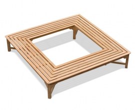 Square Tree Bench - 2.2m