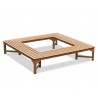 Square Teak Tree Seat - 2.2m