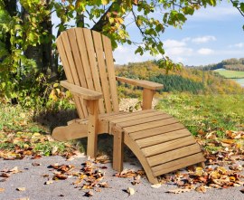 Teak Adirondack Bear Chair