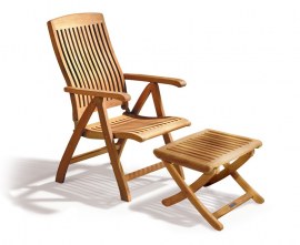 Outdoor Recliner Chair with Footrest