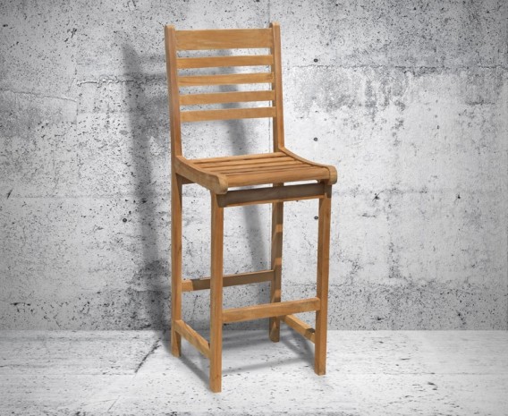 Sussex Teak Outdoor Bar Stool