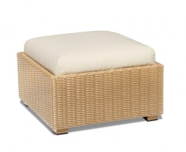 Outdoor rattan foot stool