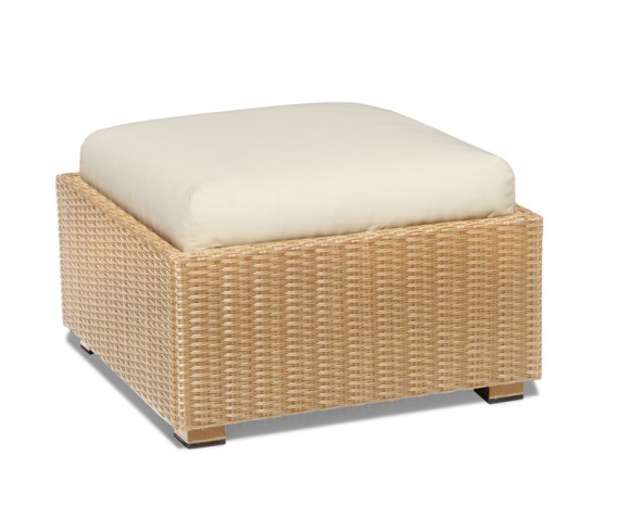 Verona Rattan Garden Foot Stool