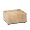 Rattan garden ottoman